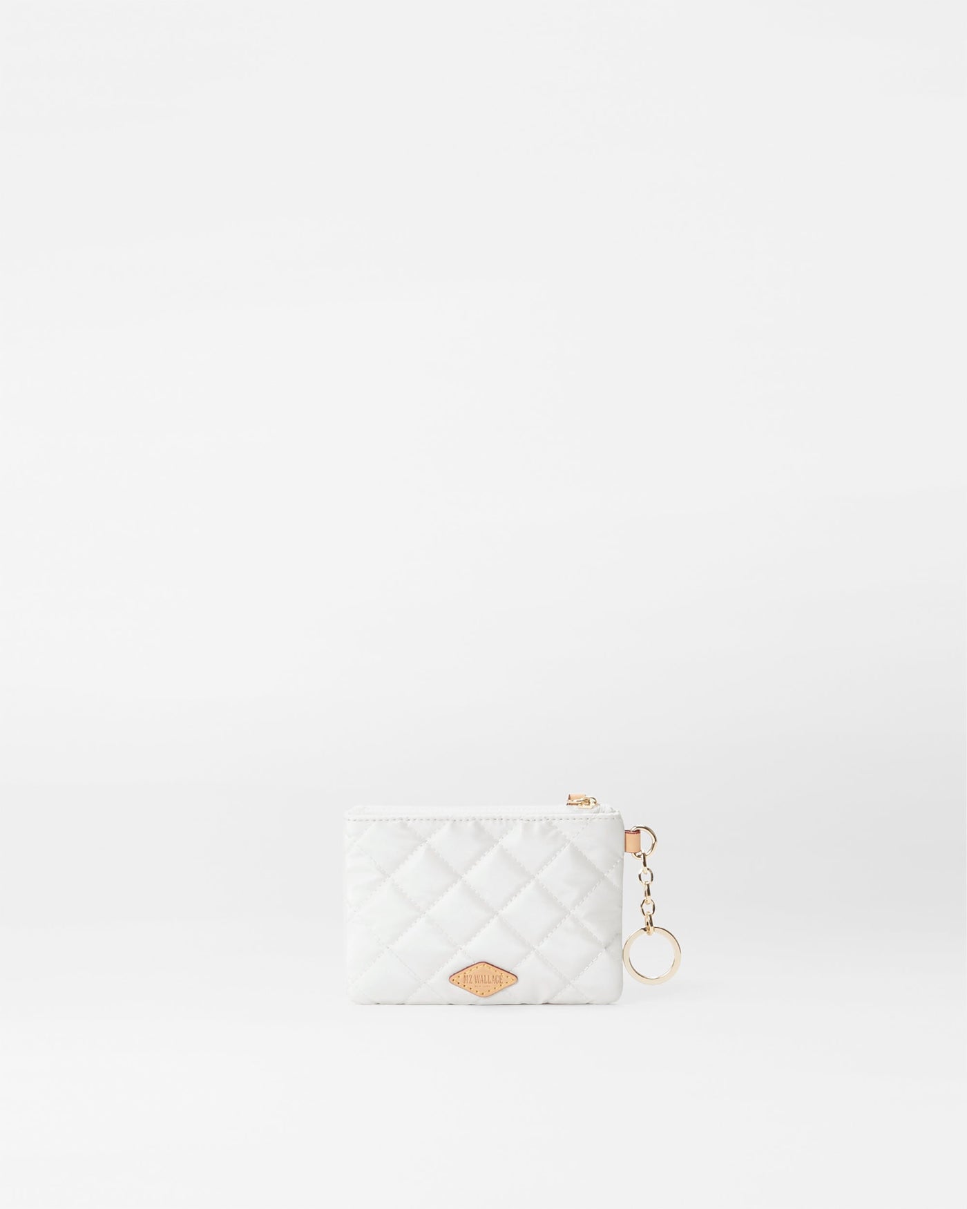 Pearl Metallic Flat Metro Key Pouch