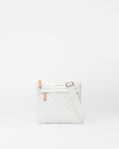 Pearl Metallic Metro Flat Crossbody