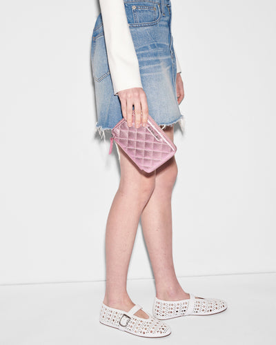 Rose Metallic Leather Passport Organizer