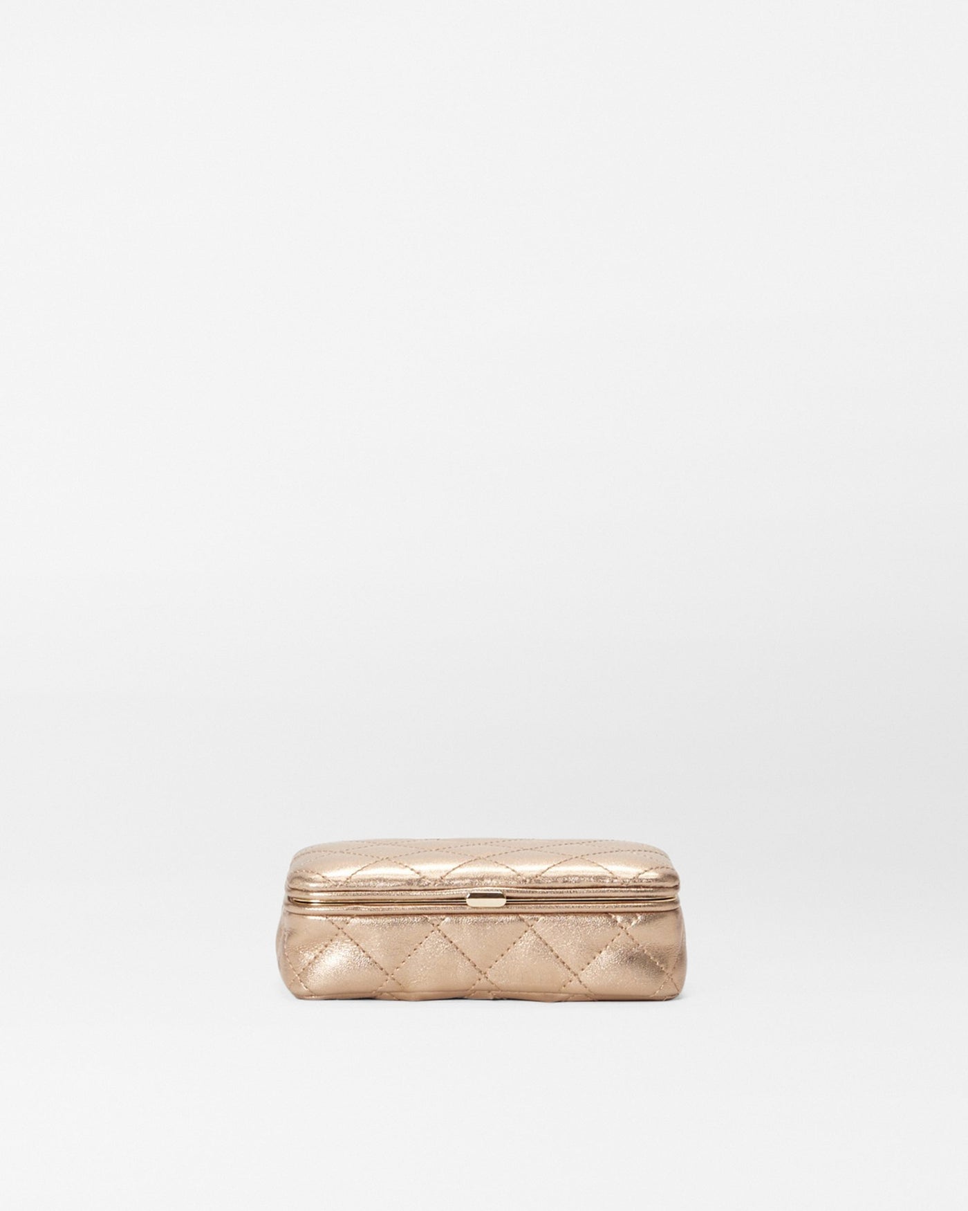 Honey Metallic Leather Retro Frame Case