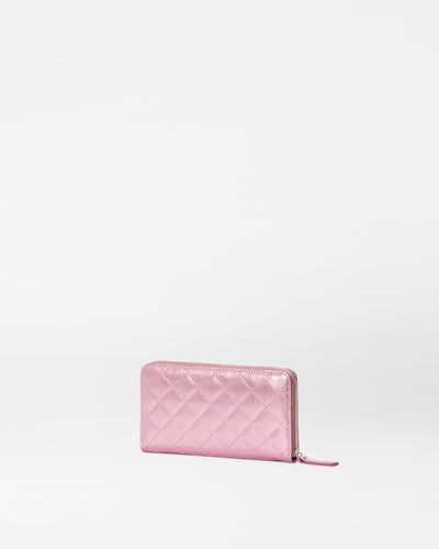 Rosa Leather Long Zip Round Wallet