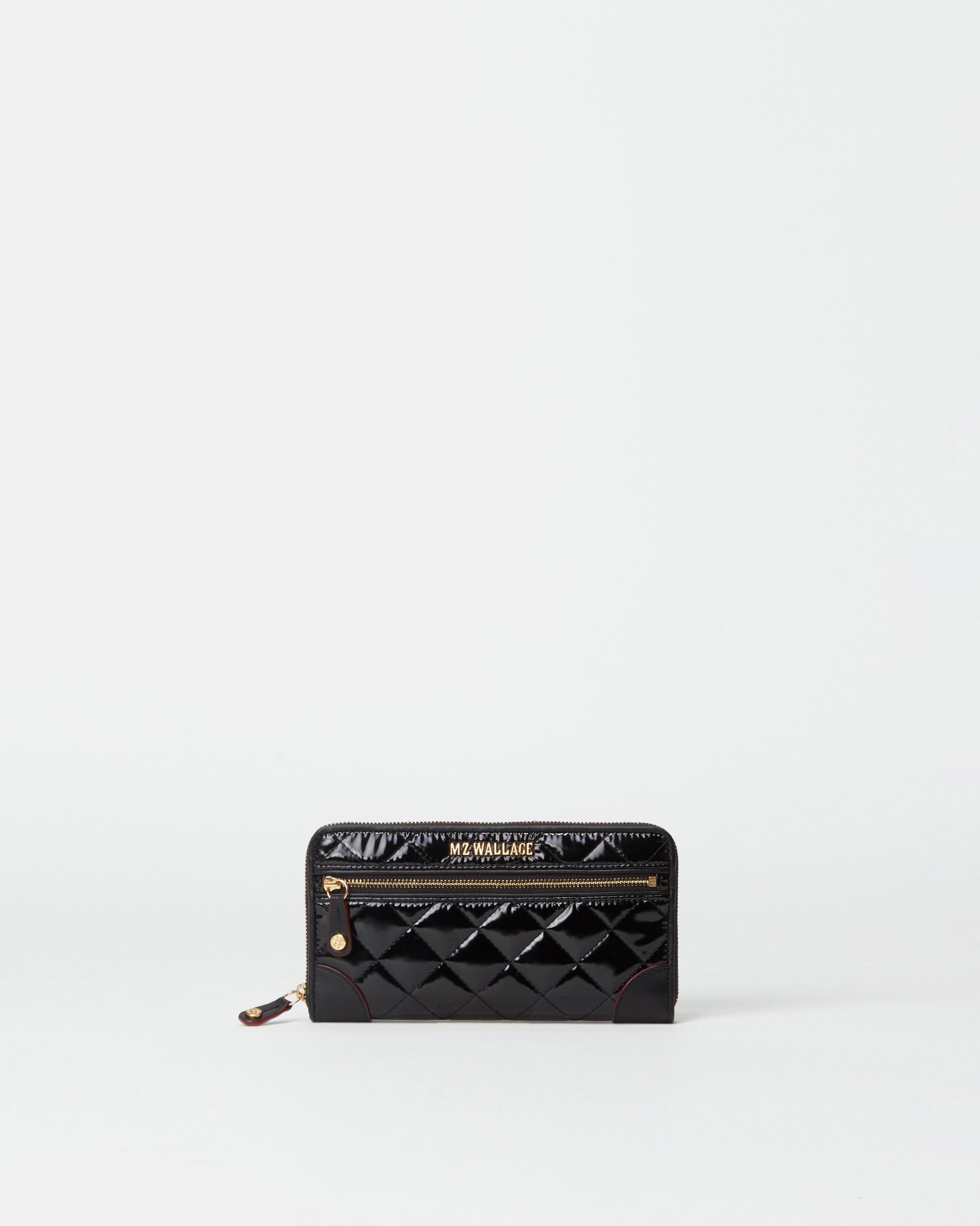 Black Lacquer Crosby Long Wallet